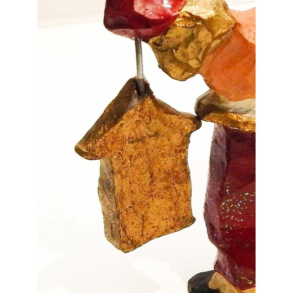 Kurt Adler Snowtown Village Claus & Co Workshop Lighted House With Santa Claus - Picture 10 of 13